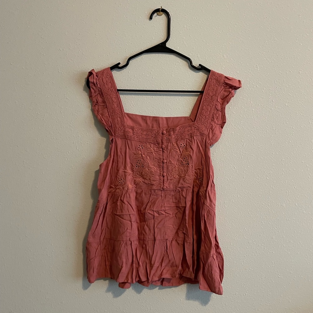 Eyeshadow Pinky-Mauve Sleeveless Blouse “Size L”
